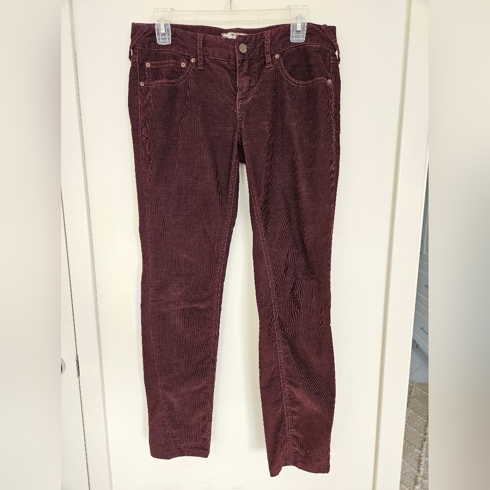 Free People Corduroy Skinny Leg Pants - Picture 2 of 9